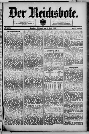 Der Reichsbote on Jun 3, 1903