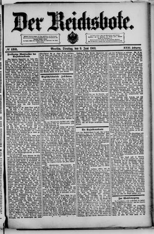 Der Reichsbote vom 09.06.1903