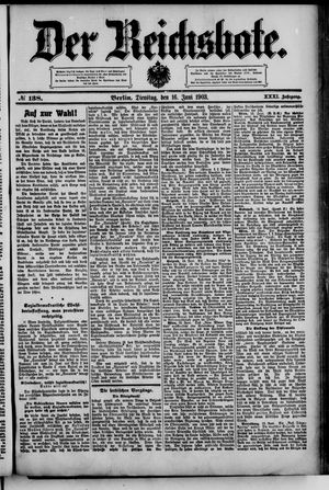 Der Reichsbote vom 16.06.1903