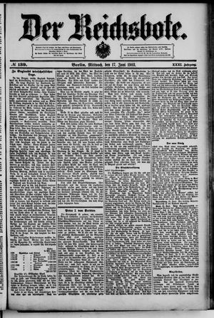 Der Reichsbote vom 17.06.1903