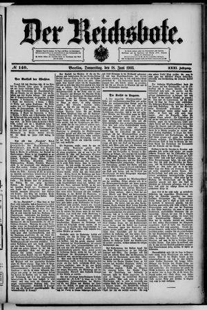 Der Reichsbote vom 18.06.1903