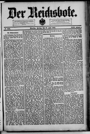 Der Reichsbote vom 19.06.1903