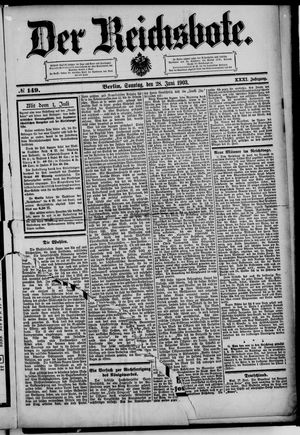 Der Reichsbote vom 28.06.1903