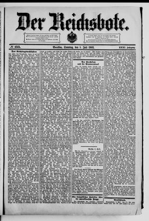 Der Reichsbote vom 05.07.1903