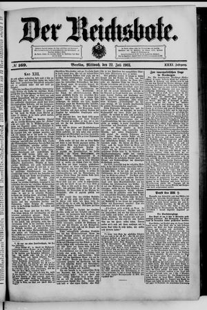 Der Reichsbote vom 22.07.1903
