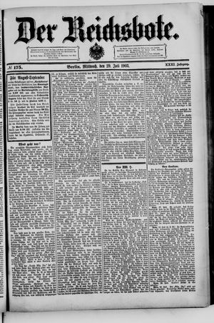 Der Reichsbote on Jul 29, 1903