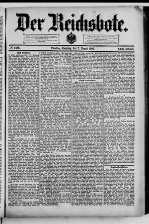Der Reichsbote vom 02.08.1903