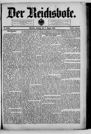Der Reichsbote vom 07.08.1903