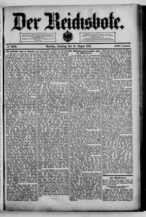 Der Reichsbote vom 25.08.1903