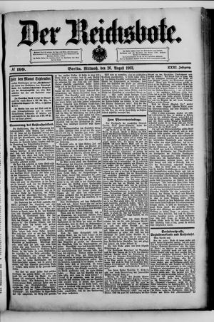 Der Reichsbote vom 26.08.1903