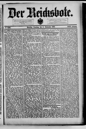 Der Reichsbote vom 15.09.1903