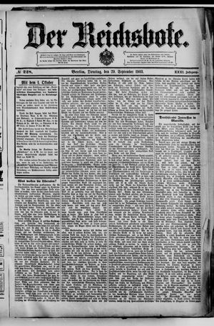 Der Reichsbote vom 29.09.1903