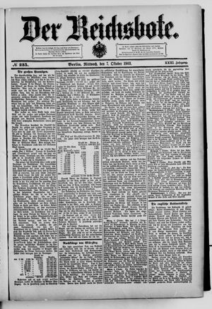 Der Reichsbote on Oct 7, 1903