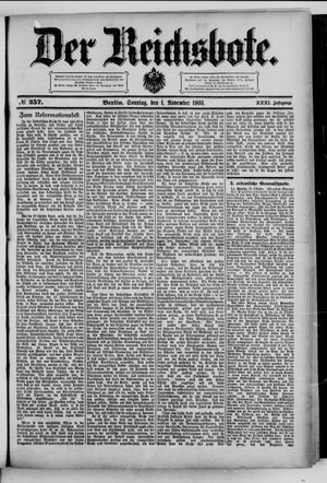 Der Reichsbote vom 01.11.1903