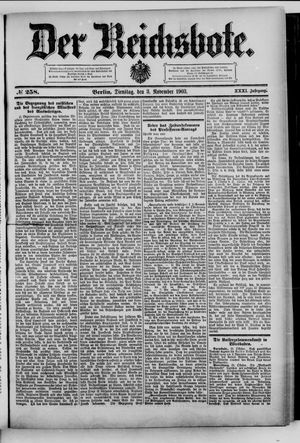 Der Reichsbote vom 03.11.1903