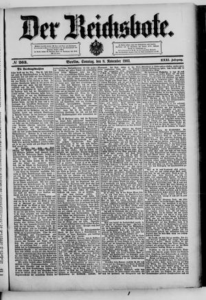 Der Reichsbote vom 08.11.1903