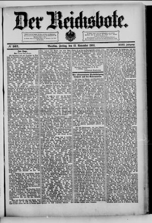 Der Reichsbote vom 13.11.1903