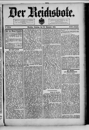 Der Reichsbote on Nov 22, 1903