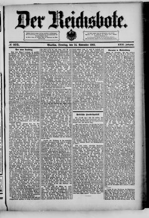 Der Reichsbote vom 24.11.1903