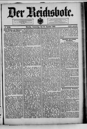 Der Reichsbote on Dec 10, 1903