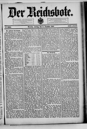 Der Reichsbote on Dec 11, 1903