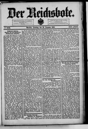 Der Reichsbote vom 29.12.1903