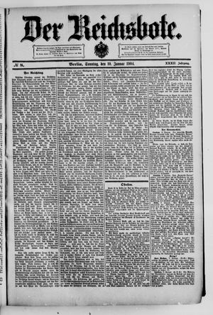 Der Reichsbote vom 10.01.1904