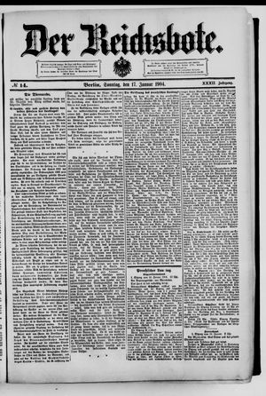 Der Reichsbote vom 17.01.1904