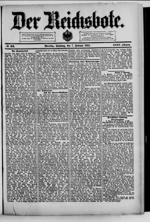 Der Reichsbote vom 07.02.1904