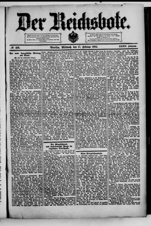 Der Reichsbote vom 17.02.1904