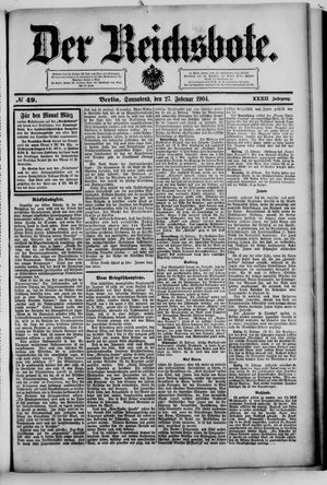 Der Reichsbote vom 27.02.1904