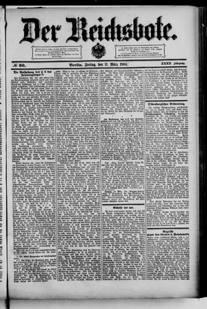 Der Reichsbote vom 11.03.1904