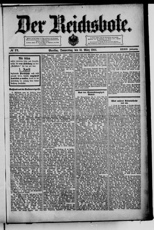Der Reichsbote vom 31.03.1904