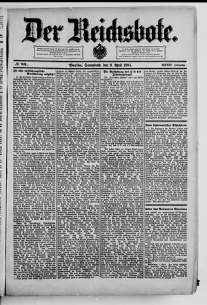Der Reichsbote vom 09.04.1904