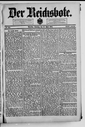 Der Reichsbote vom 10.04.1904