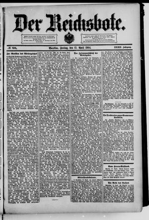 Der Reichsbote vom 15.04.1904