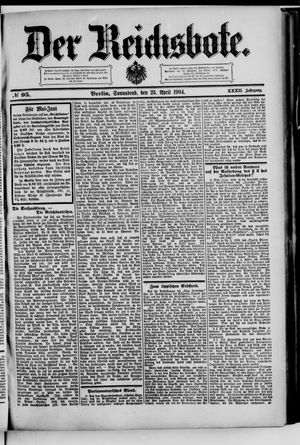 Der Reichsbote vom 23.04.1904