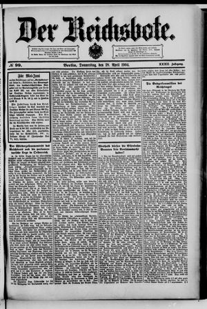 Der Reichsbote vom 28.04.1904