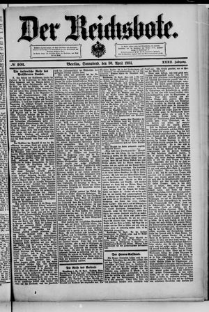 Der Reichsbote vom 30.04.1904