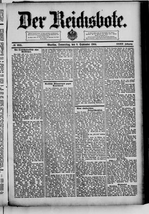 Der Reichsbote vom 08.09.1904