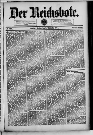 Der Reichsbote vom 09.09.1904