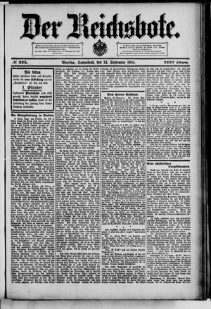 Der Reichsbote vom 24.09.1904