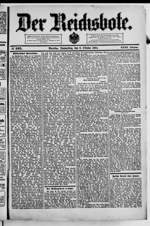 Der Reichsbote vom 06.10.1904