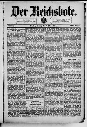 Der Reichsbote vom 09.10.1904