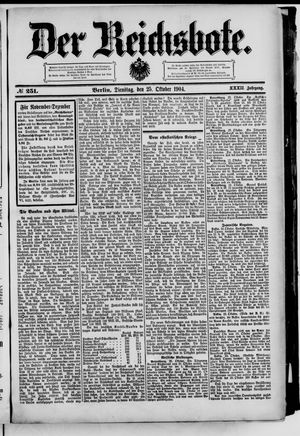 Der Reichsbote vom 25.10.1904