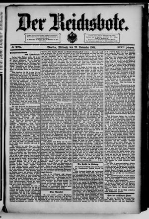 Der Reichsbote vom 23.11.1904