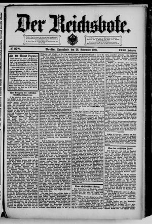 Der Reichsbote vom 26.11.1904