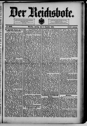 Der Reichsbote vom 02.12.1904