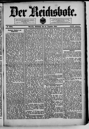 Der Reichsbote vom 14.12.1904