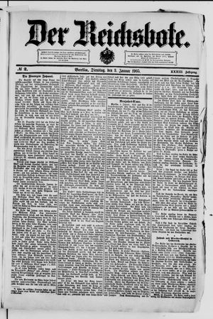 Der Reichsbote vom 03.01.1905